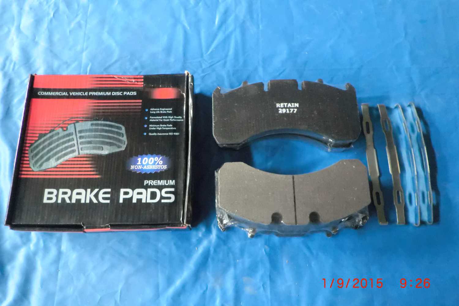 Комплект дисковых колодок 211x100x30; Meritor Elsa/VGT 195 (комплект 4шт.) Retain